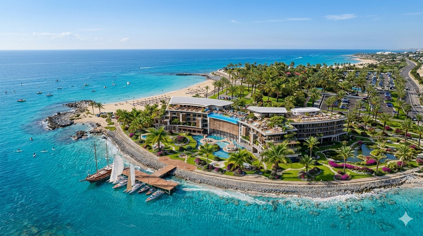 Mediterranean coastal panorama