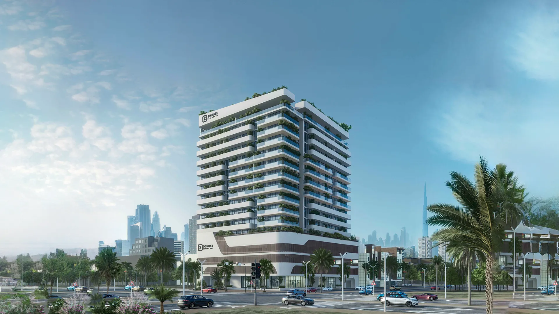 SquareX One JVC Dubai - Modern luxury residential development with contemporary architecture