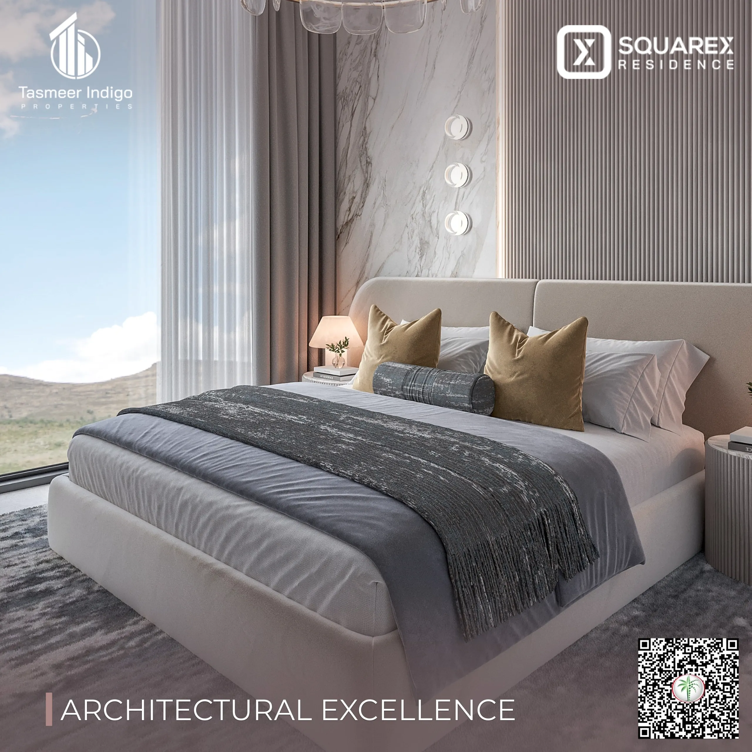 Spacious modern kitchen with premium finishes