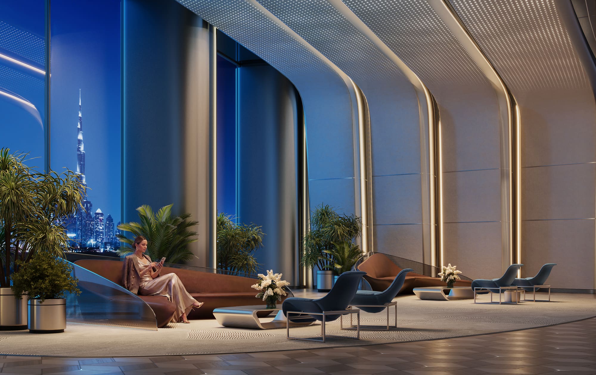 Lobby dusk